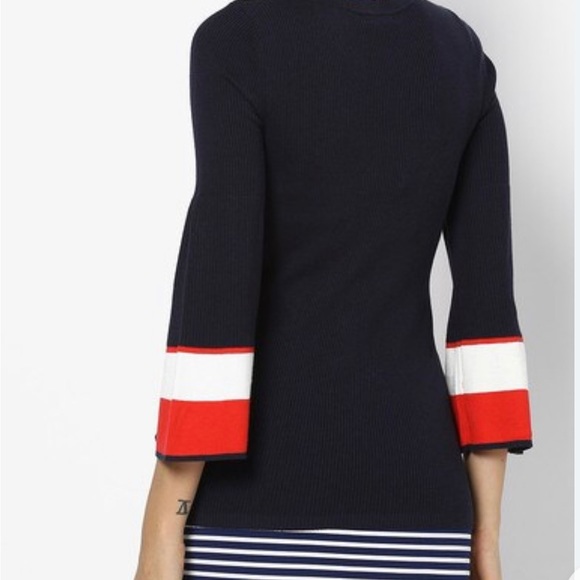 TOMMY HILFIGER
Crew-Neck Pullover with Striped Sleeve Hems - Picture 4 of 6